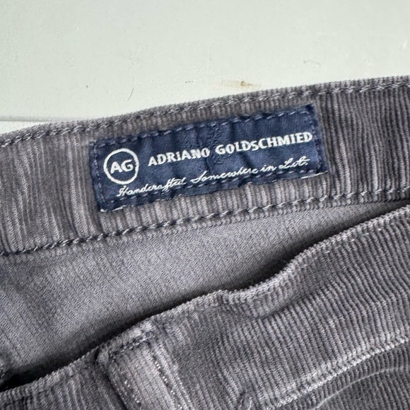 AG Adriano Goldschmied Corduroy Pants Womens 28R Brown Stevie Slim Straight Fit - Picture 4 of 7